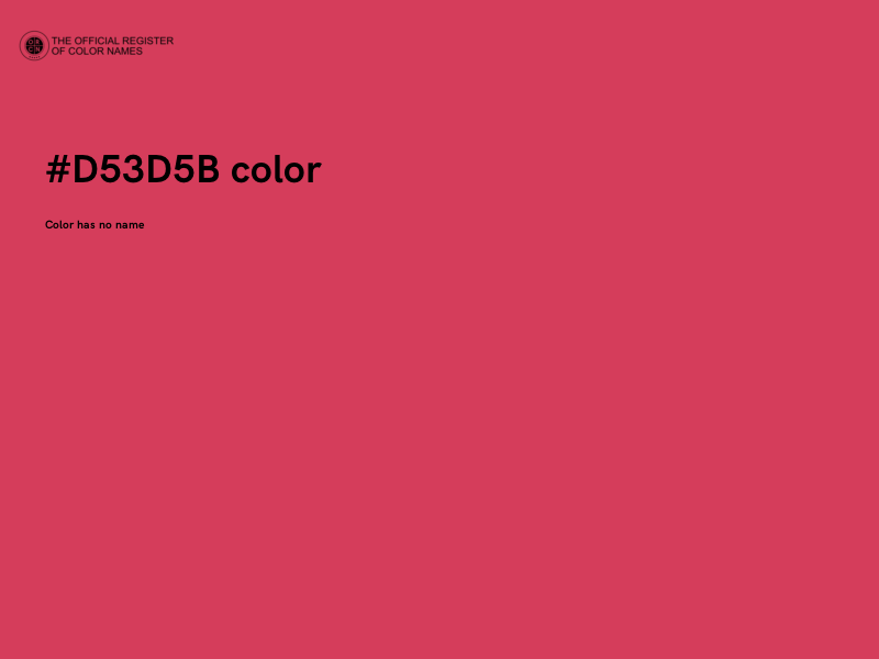 #D53D5B color image