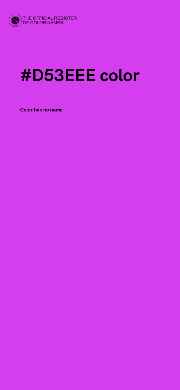 #D53EEE color image