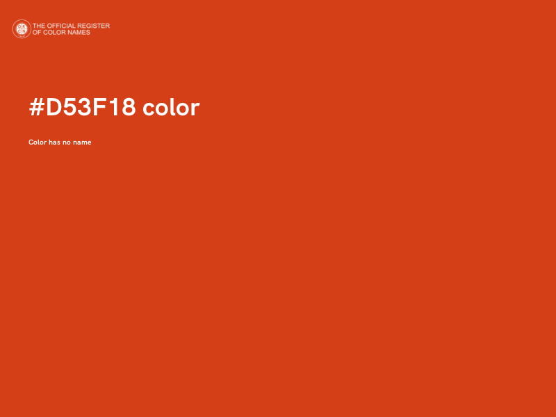 #D53F18 color image