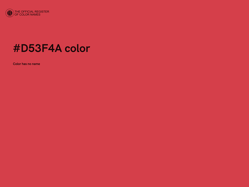 #D53F4A color image