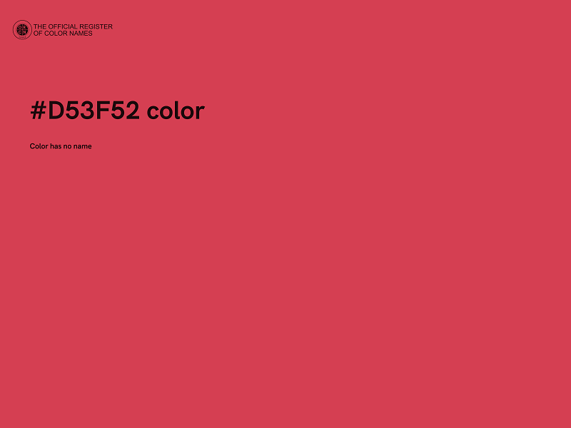 #D53F52 color image