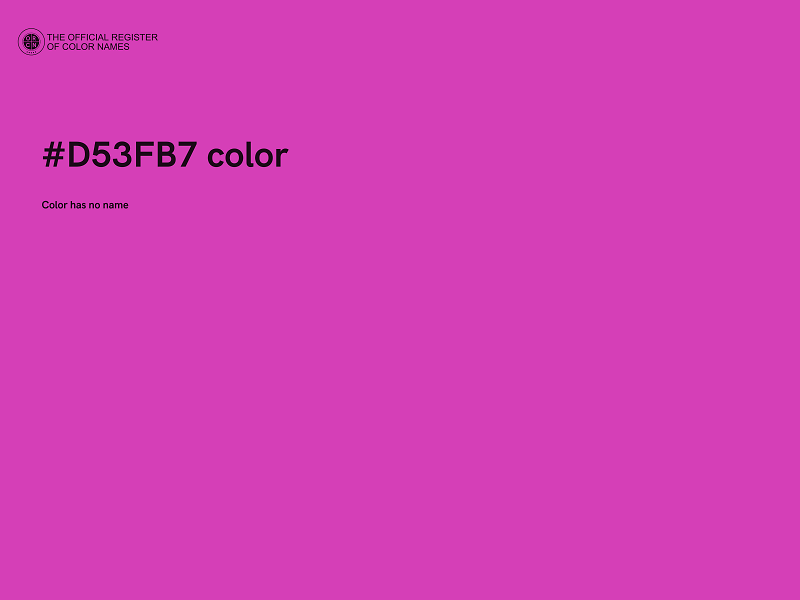 #D53FB7 color image