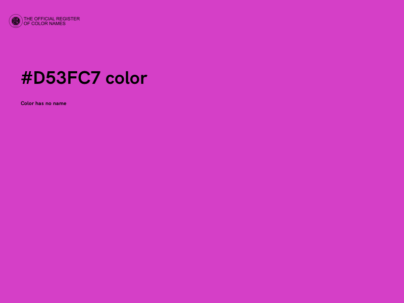 #D53FC7 color image
