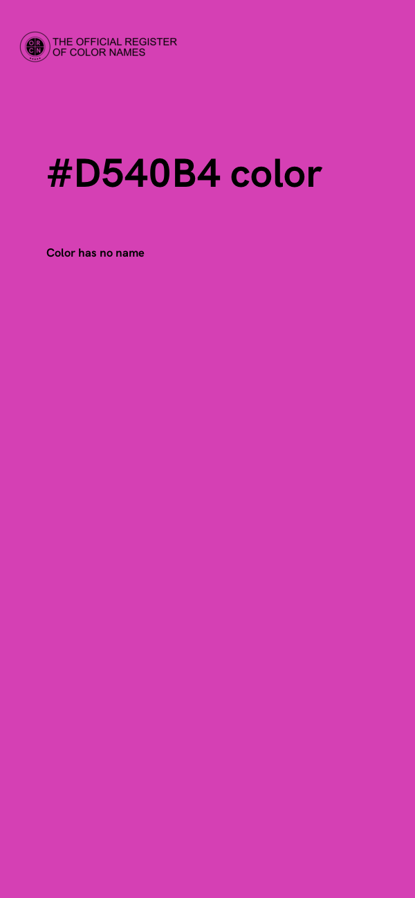 #D540B4 color image