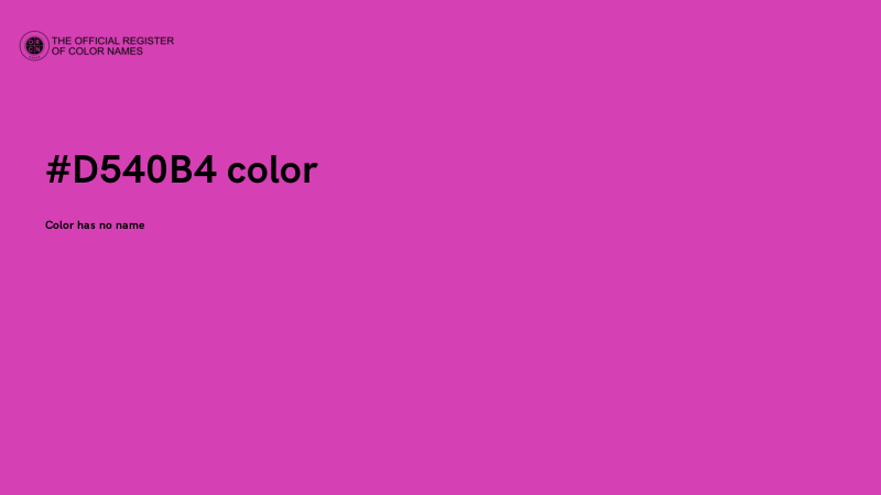 #D540B4 color image