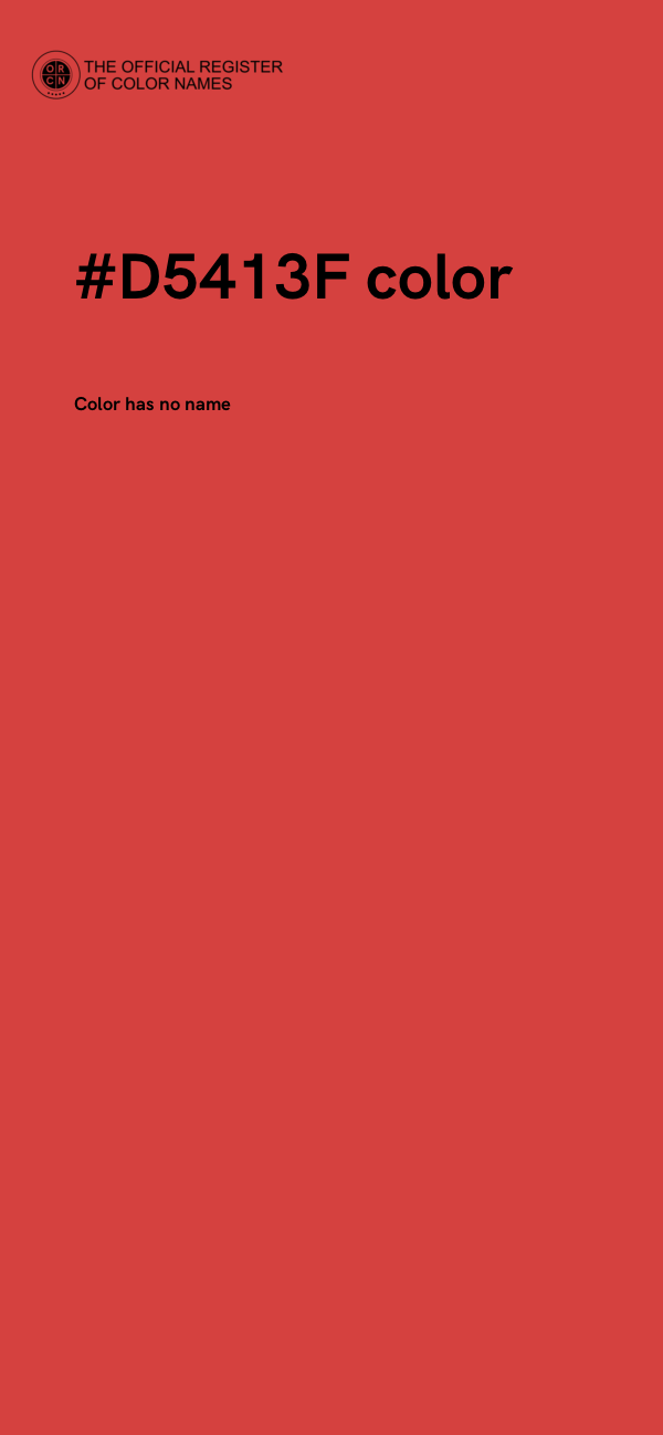 #D5413F color image