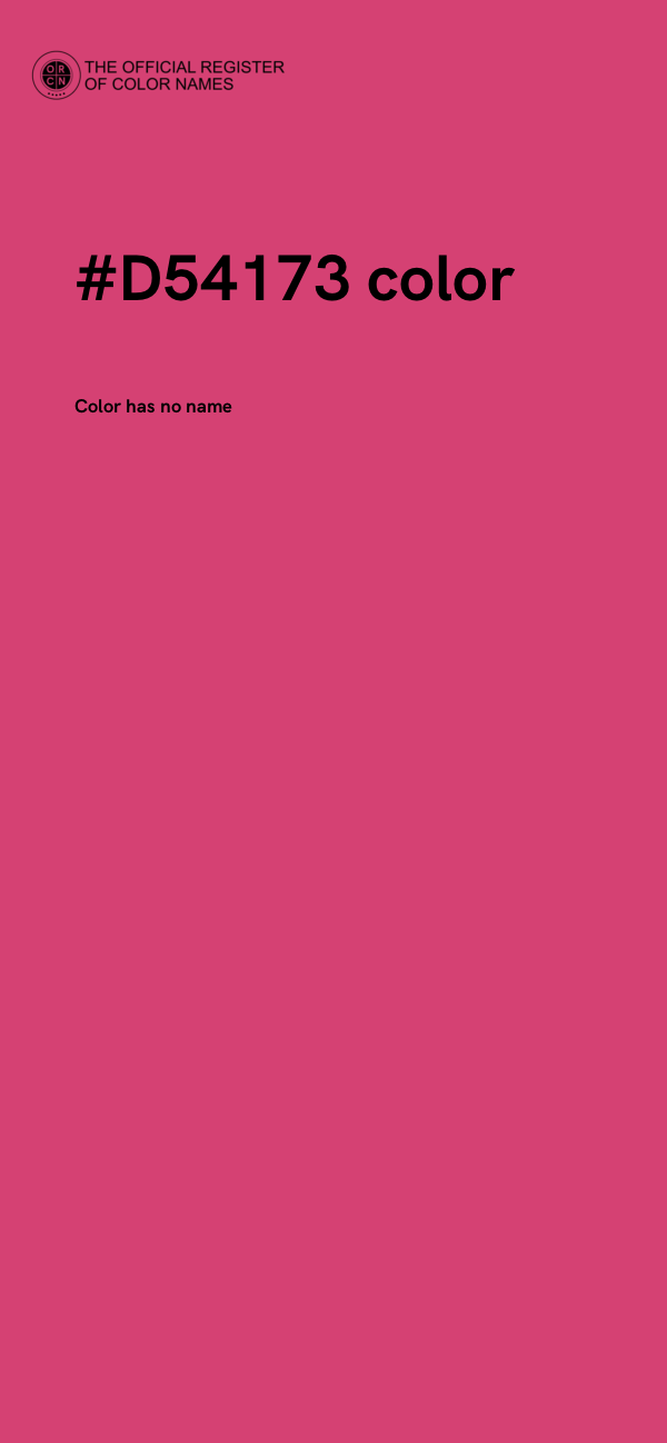 #D54173 color image