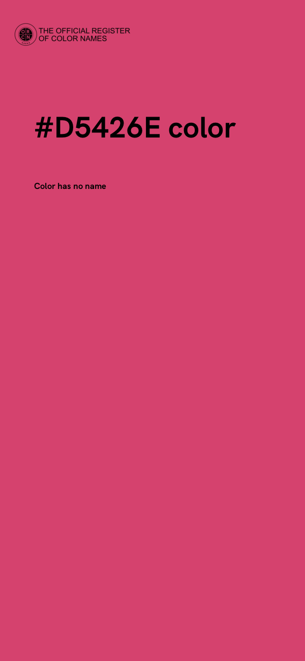 #D5426E color image