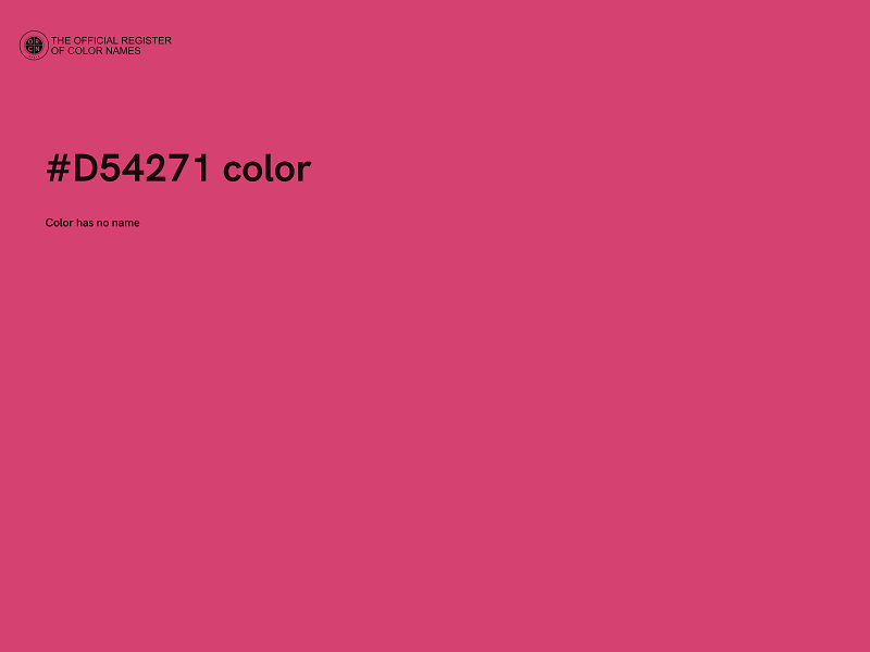#D54271 color image