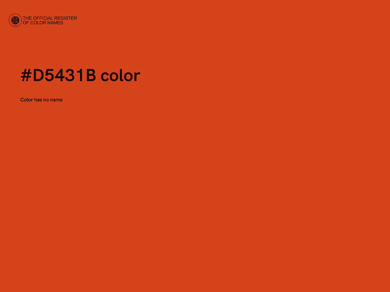 #D5431B color image