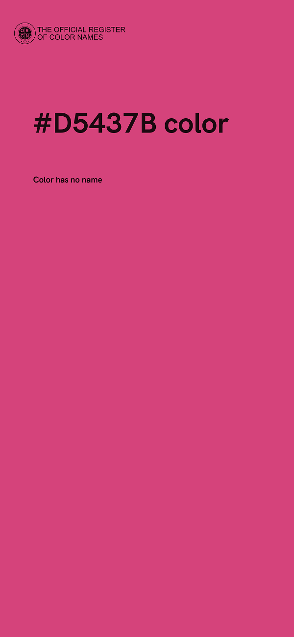 #D5437B color image