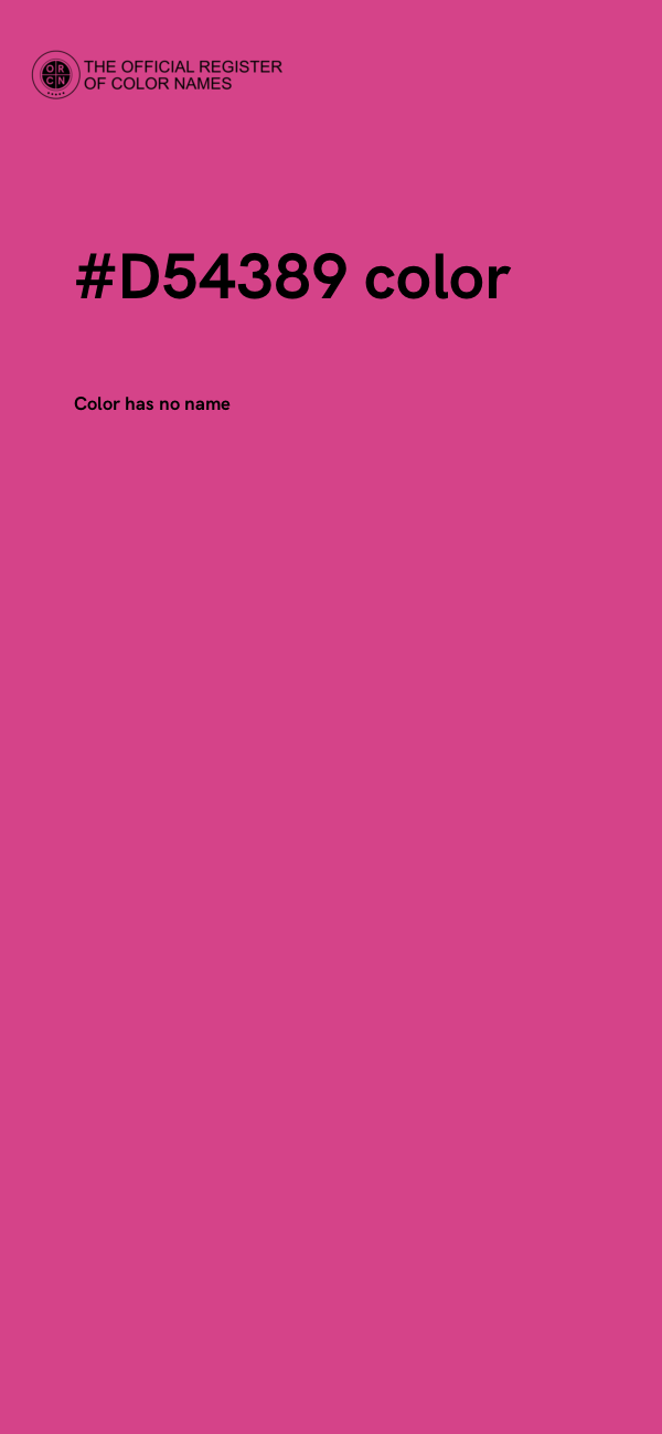 #D54389 color image