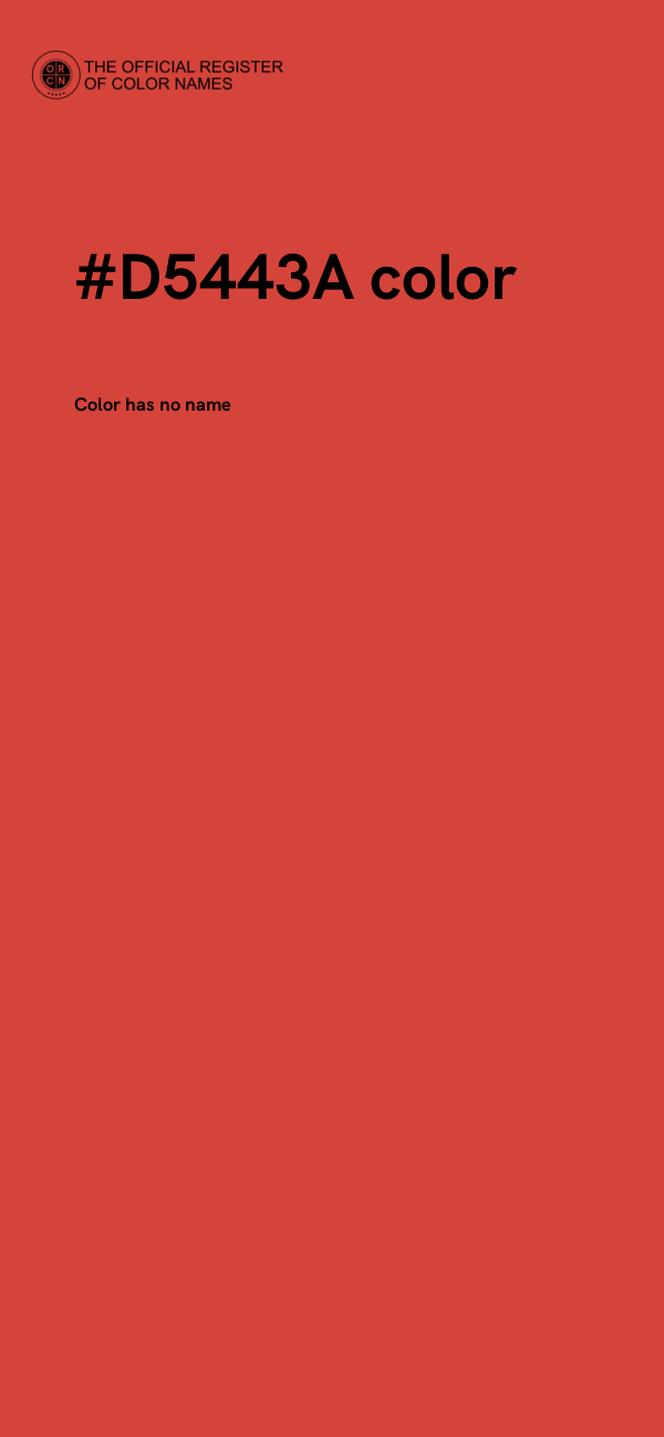 #D5443A color image