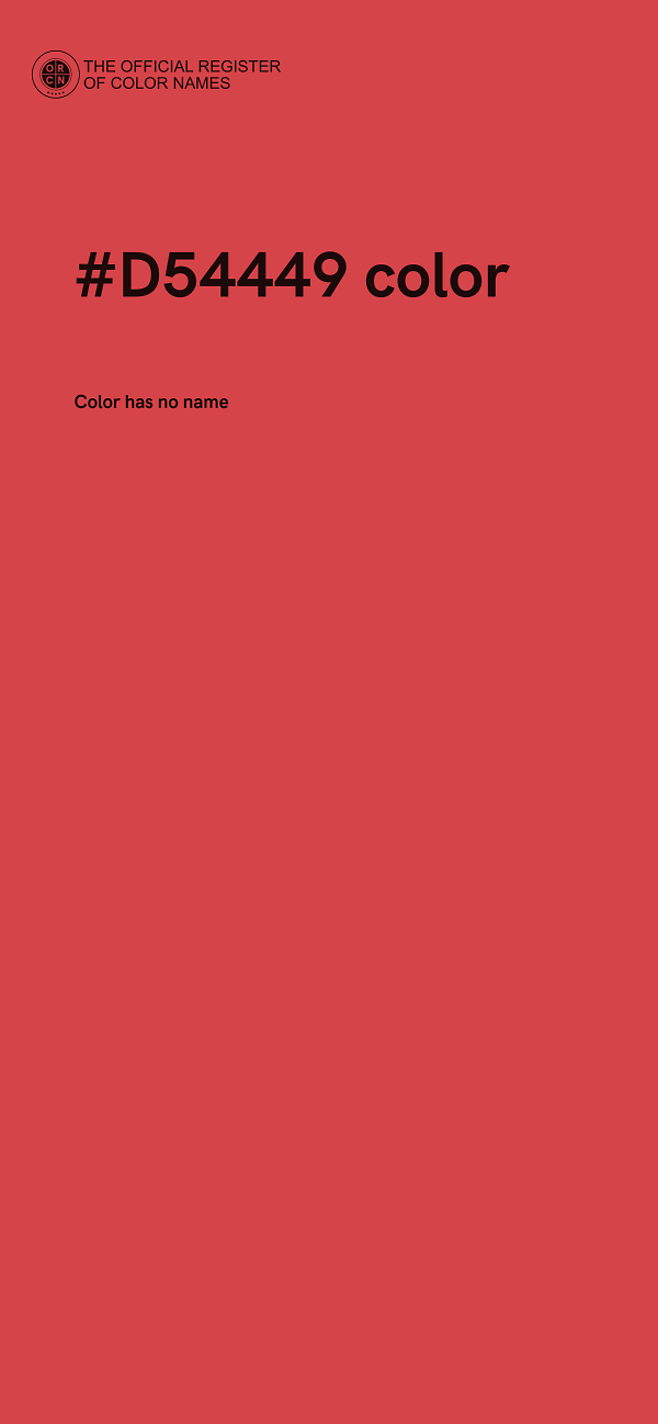 #D54449 color image