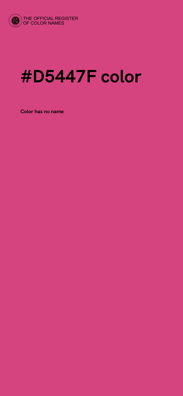 #D5447F color image