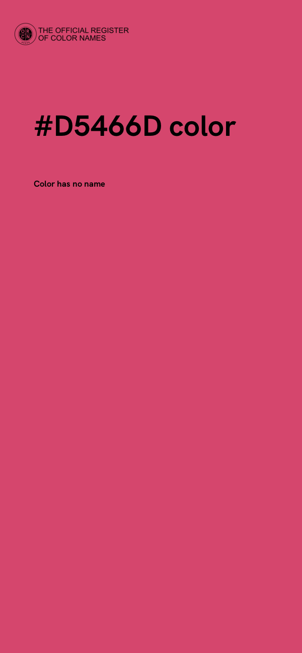 #D5466D color image