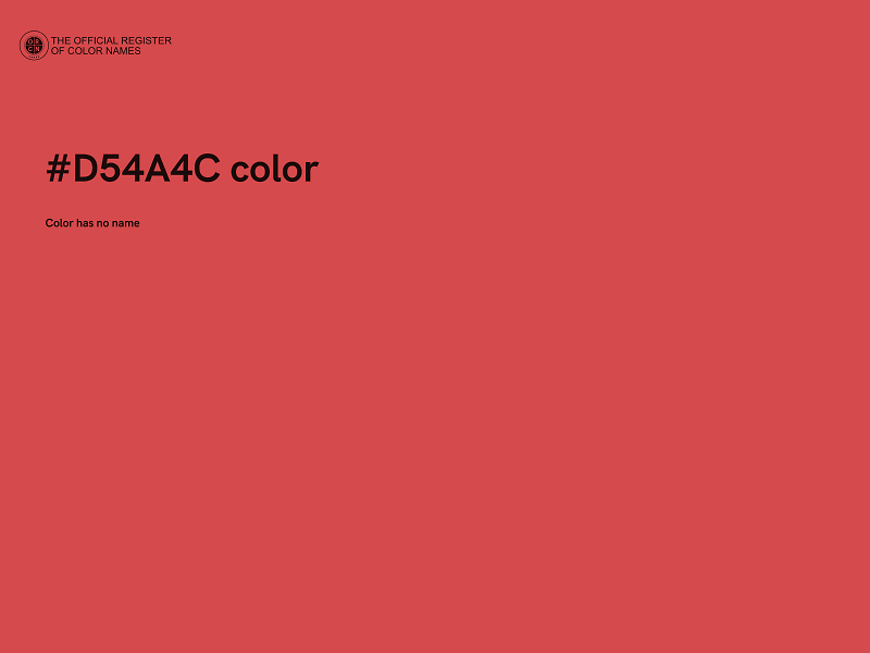 #D54A4C color image