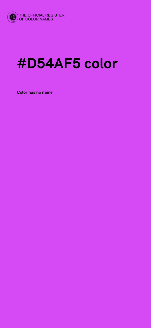 #D54AF5 color image