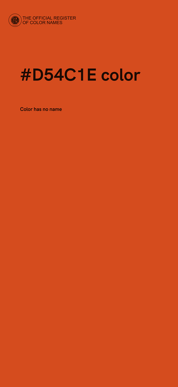 #D54C1E color image