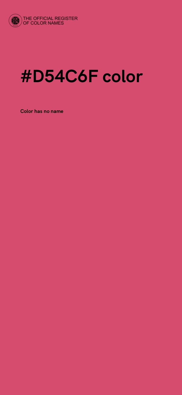 #D54C6F color image