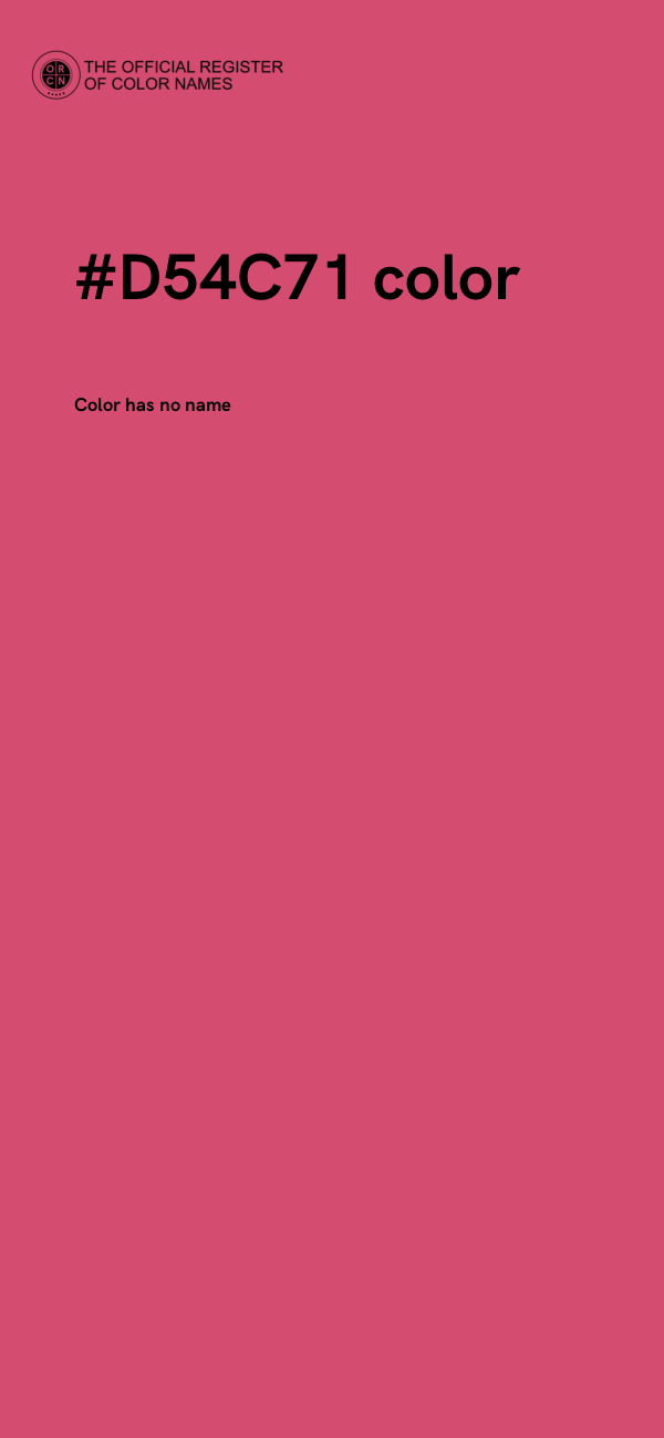 #D54C71 color image