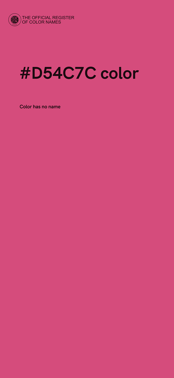 #D54C7C color image