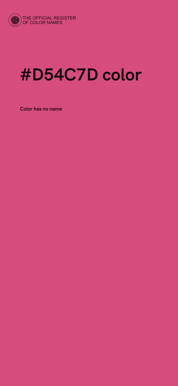 #D54C7D color image