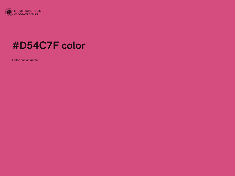 #D54C7F color image