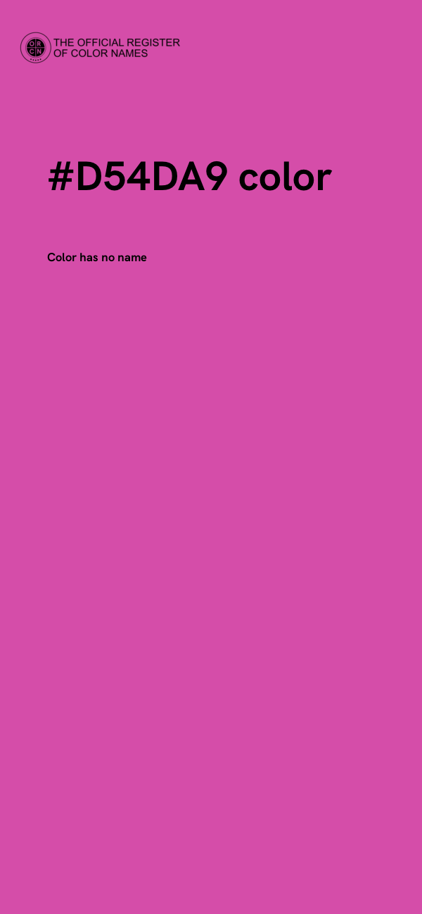 #D54DA9 color image
