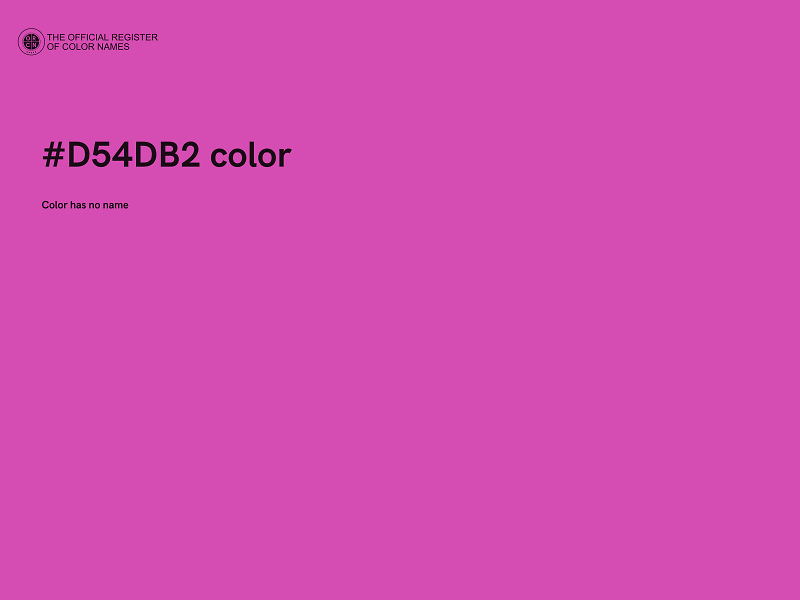 #D54DB2 color image