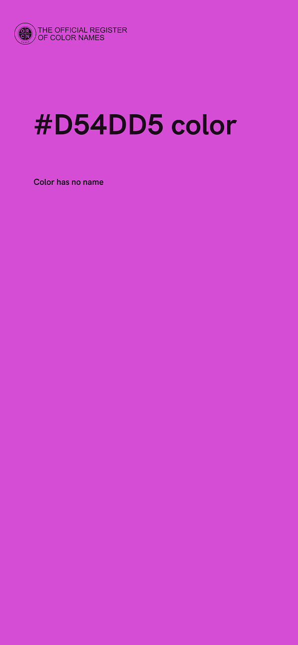 #D54DD5 color image