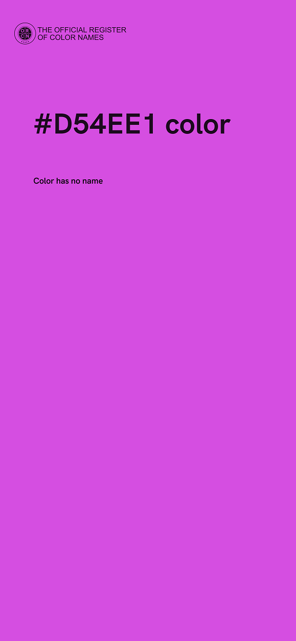 #D54EE1 color image