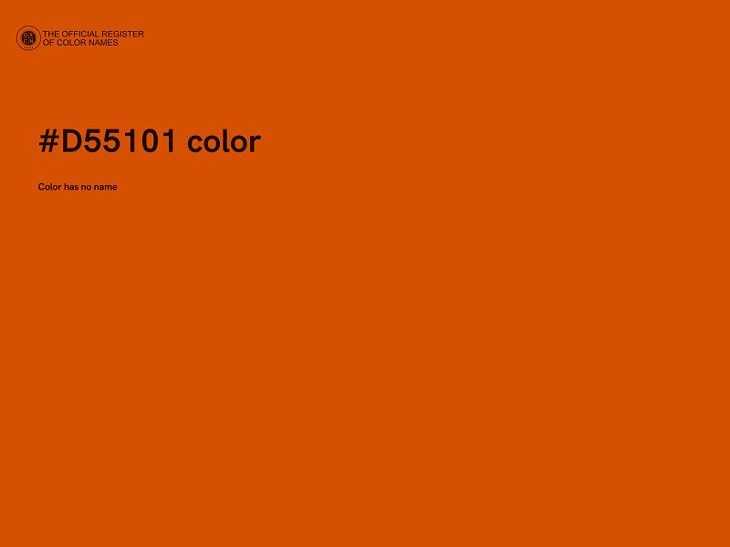 #D55101 color image