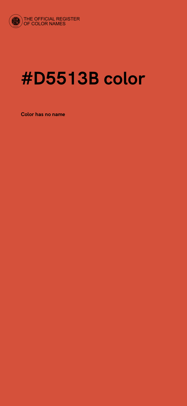 #D5513B color image