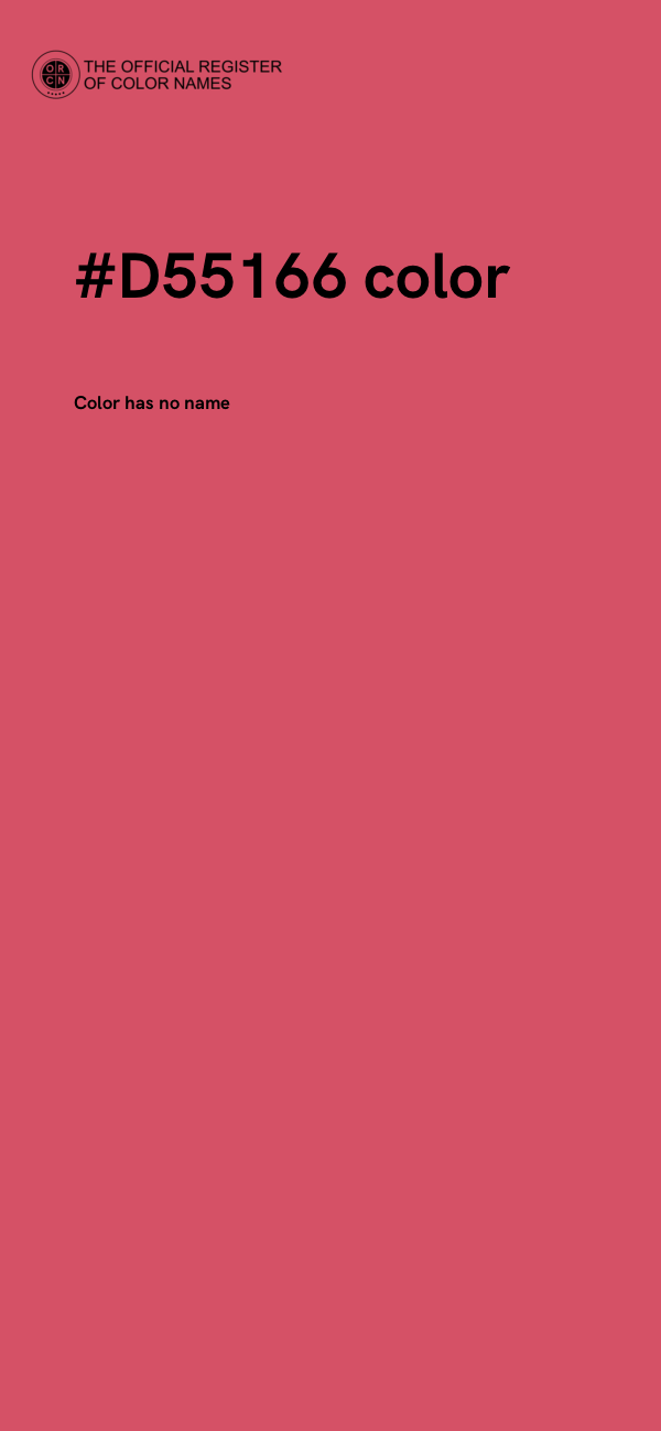 #D55166 color image