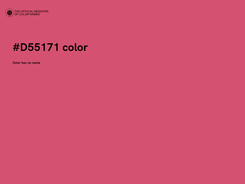 #D55171 color image