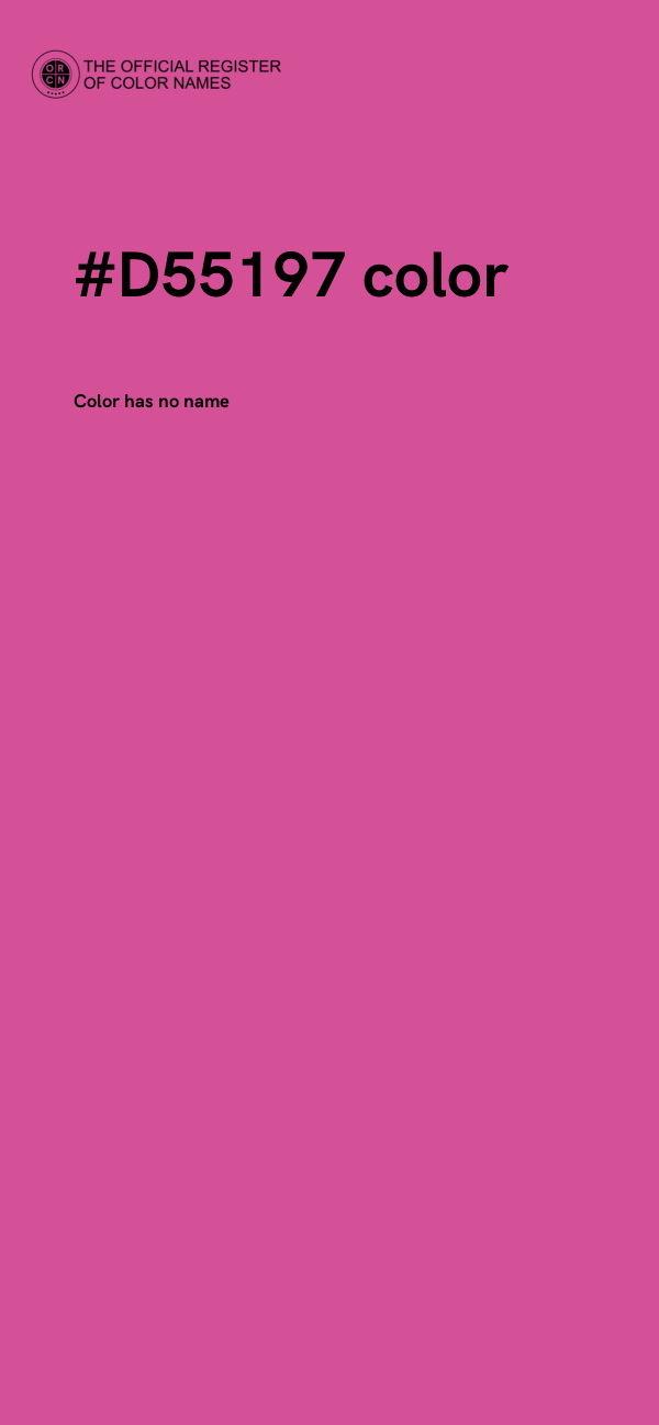 #D55197 color image