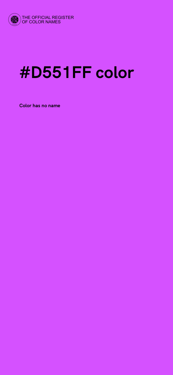 #D551FF color image