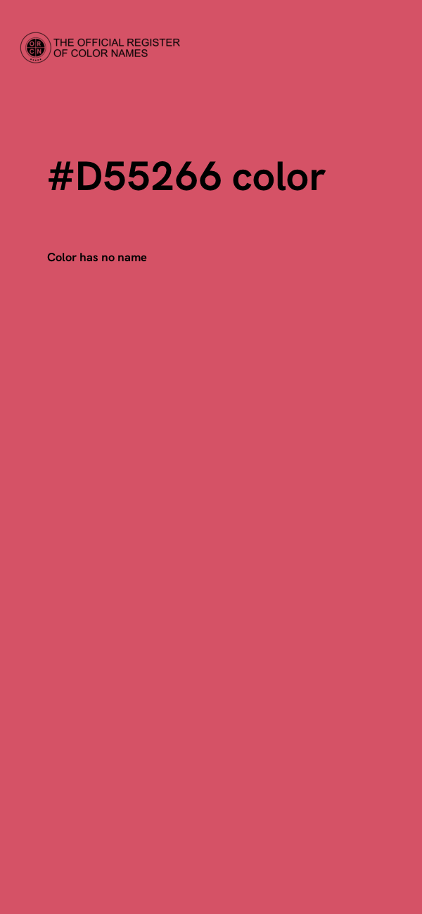 #D55266 color image