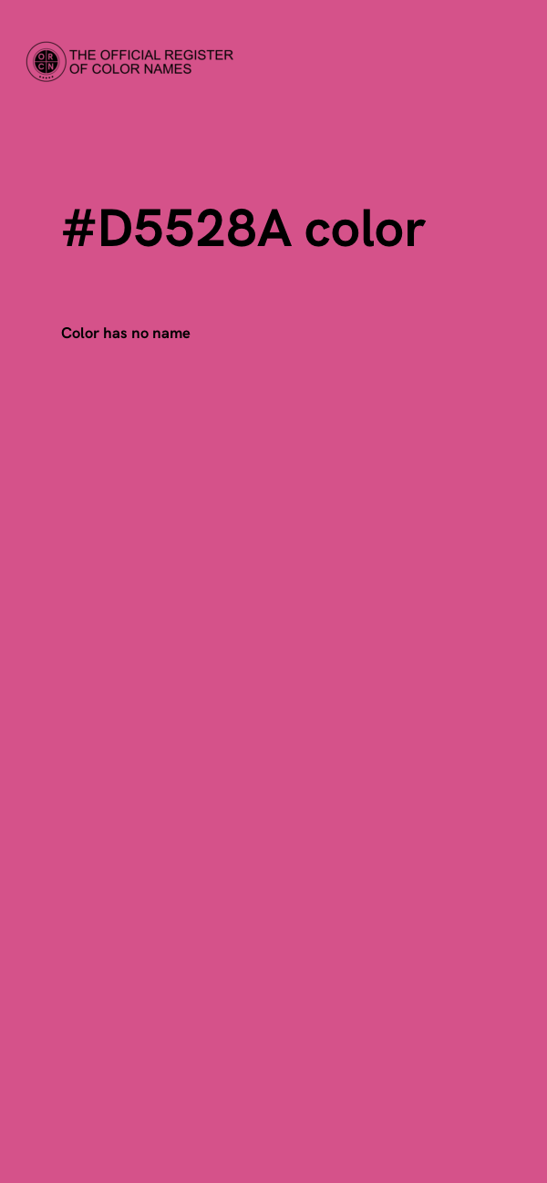 #D5528A color image