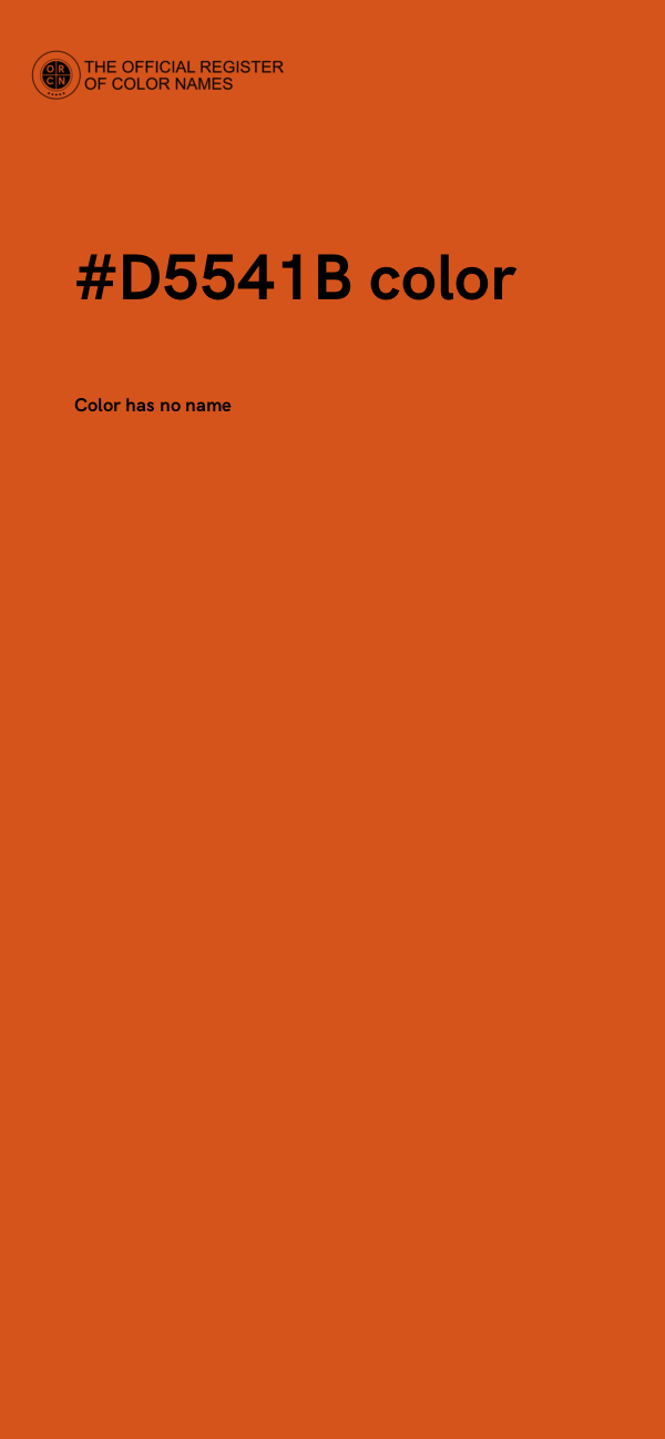 #D5541B color image