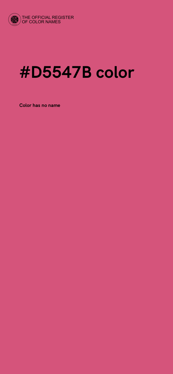 #D5547B color image