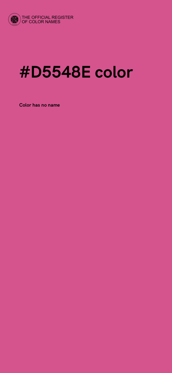 #D5548E color image