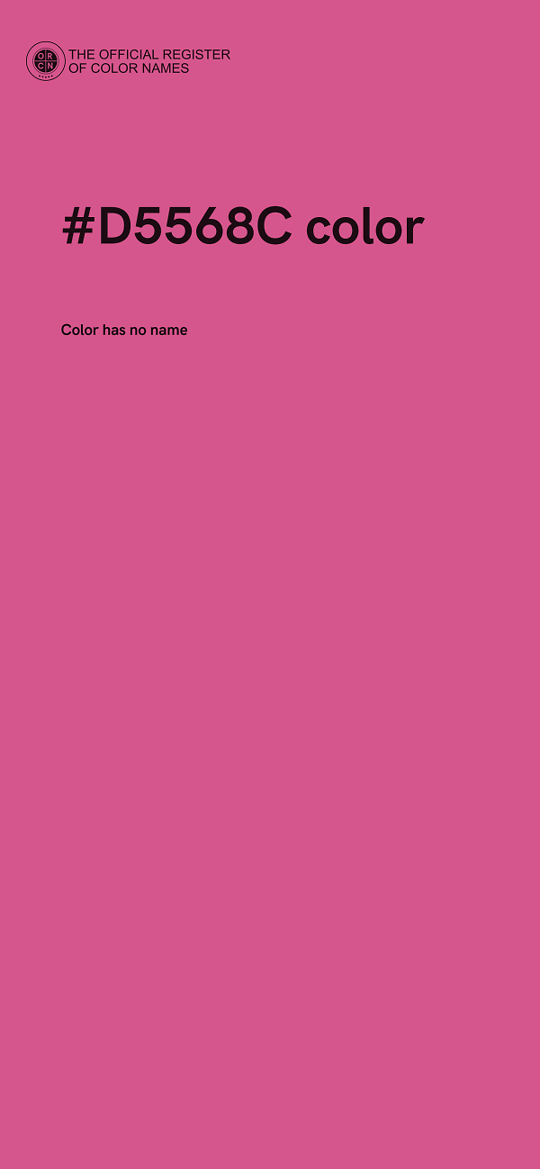 #D5568C color image