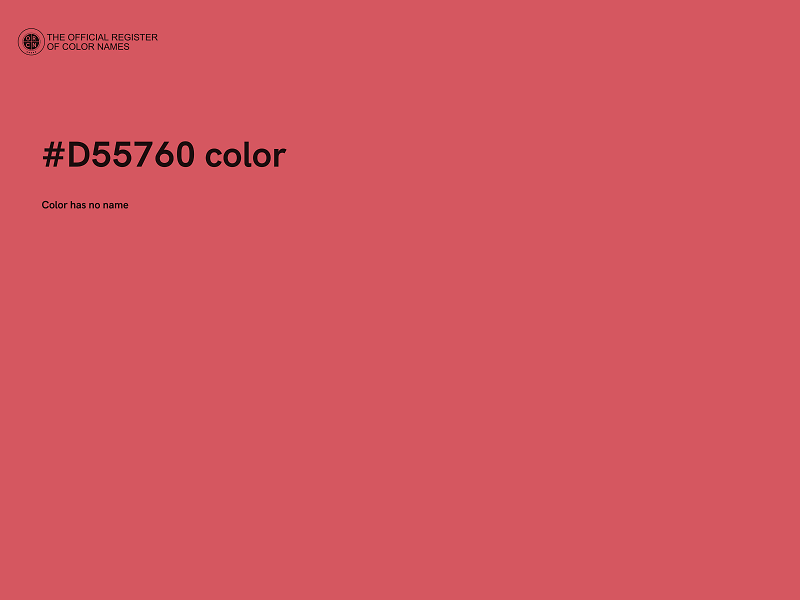 #D55760 color image