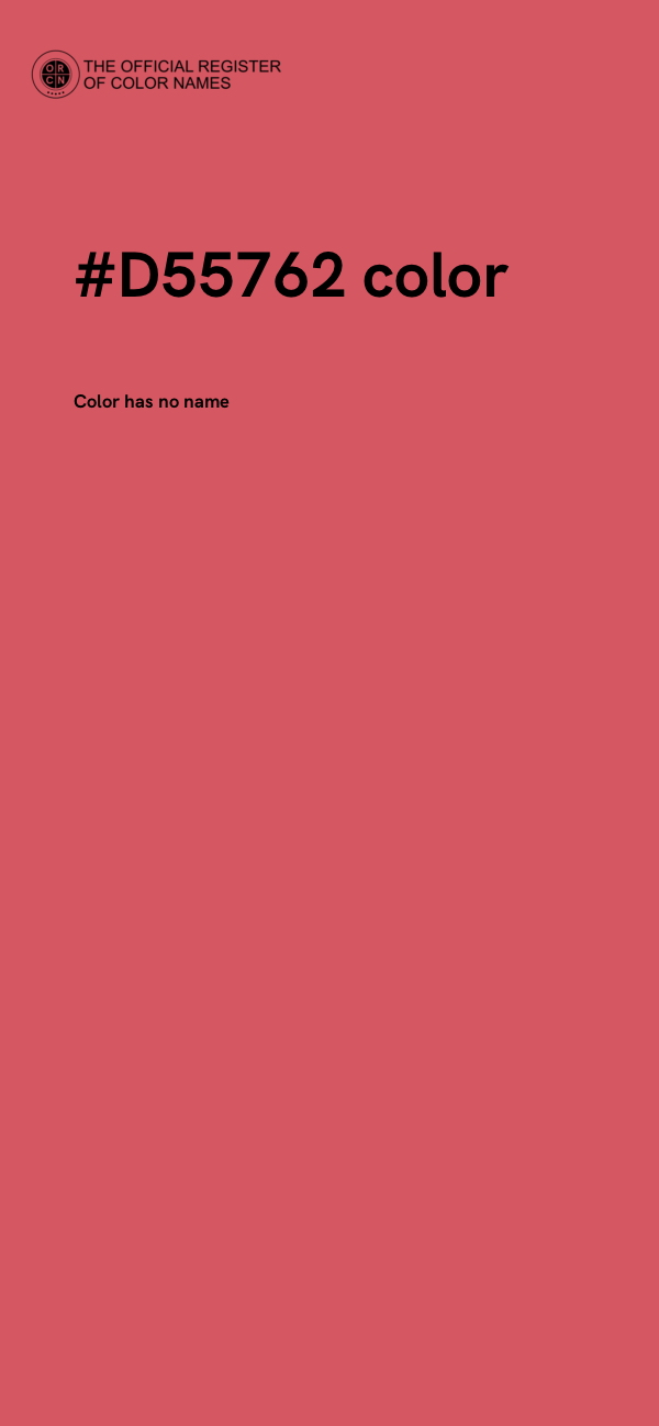 #D55762 color image