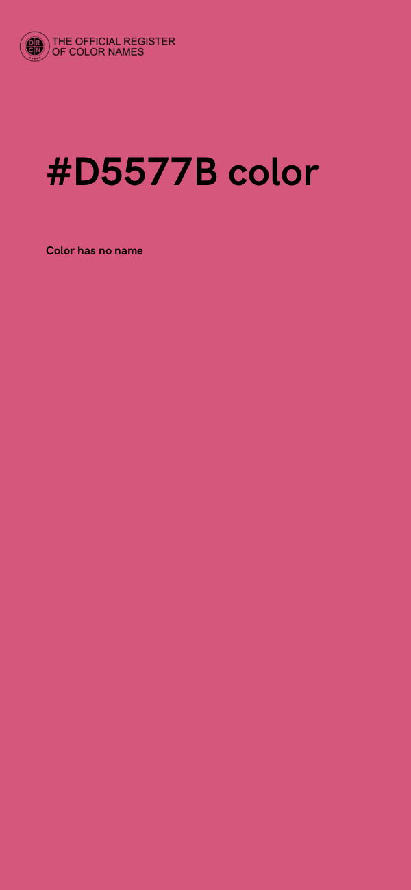 #D5577B color image