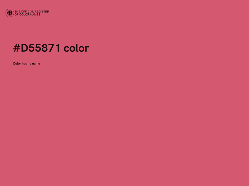 #D55871 color image