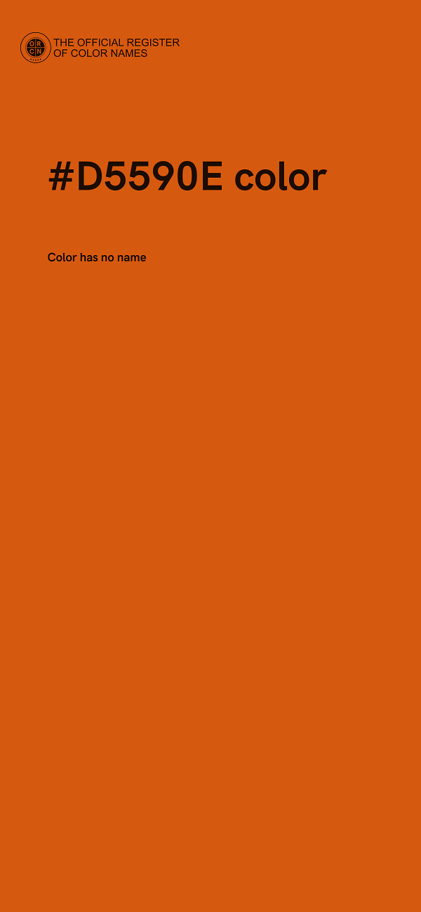 #D5590E color image