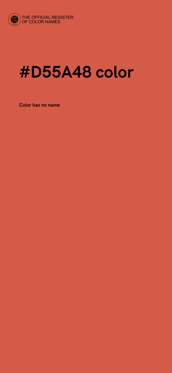#D55A48 color image